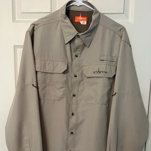 Mens Habit Long Sleeve Vented Fishing/UV Shirt